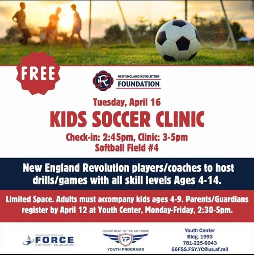 Graphic of soccer clinic