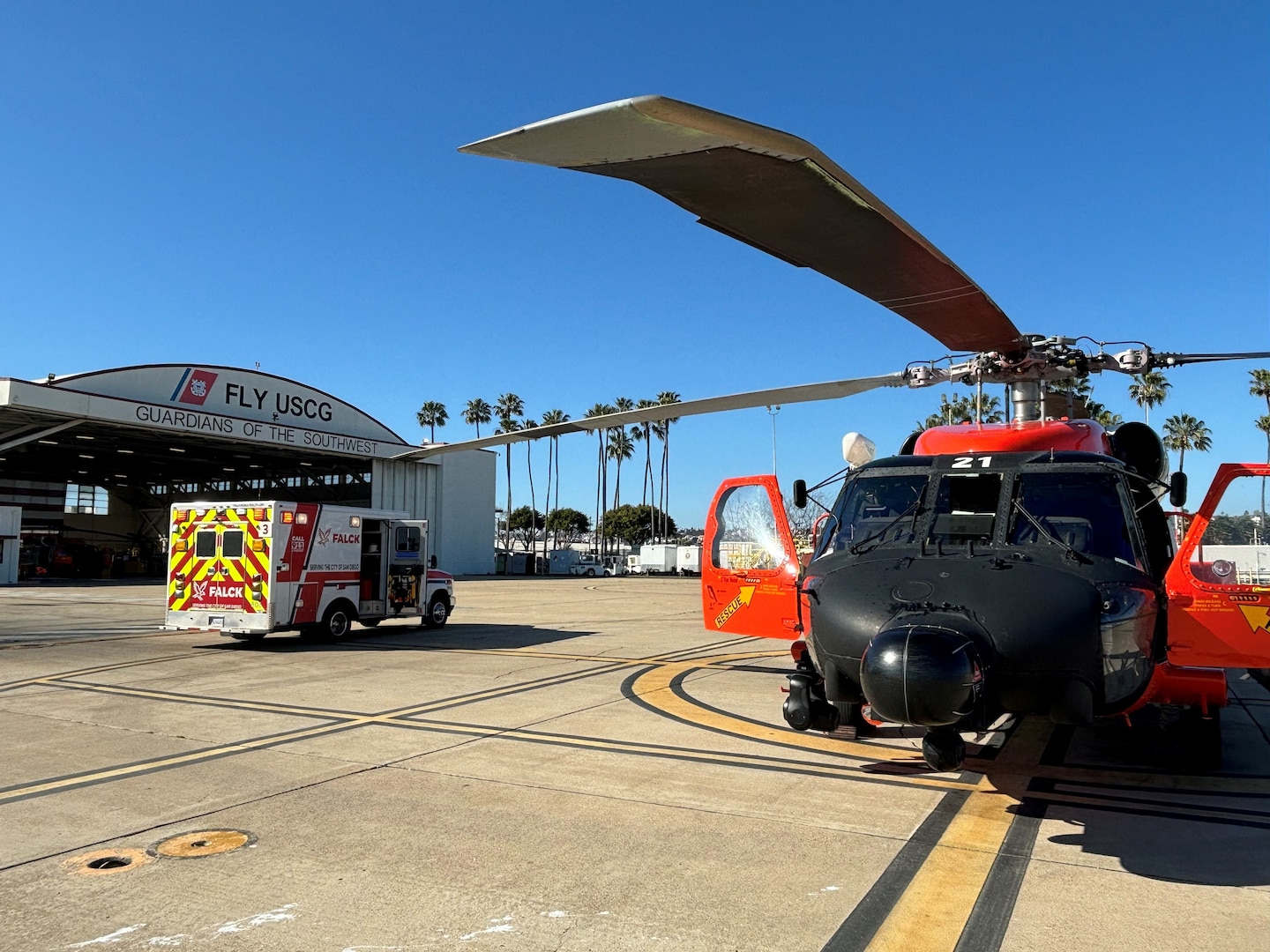 A Coast Guard Sector San Diego aircrew responds to a medical emergency 160 miles off the S