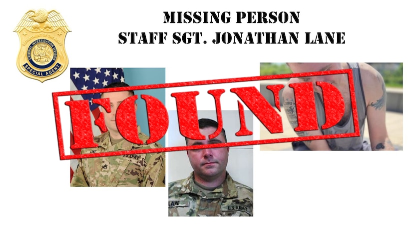 Found: missing Soldier Staff. Sgt. Jonathan Lane