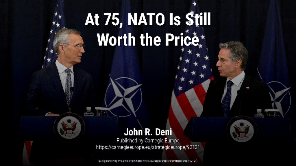 Despite achieving notable successes over its seventy-five years of existence, NATO today faces a major challenge. A change in the United States’ commitment could spell the demise of the alliance.