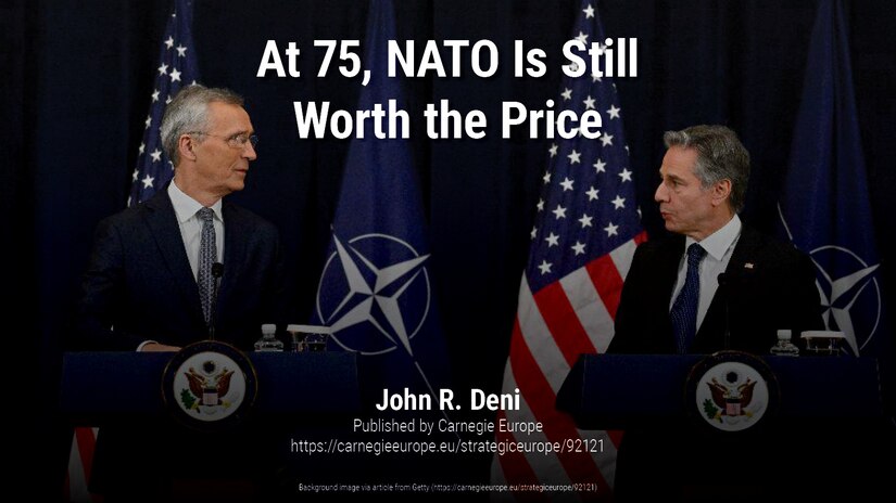Despite achieving notable successes over its seventy-five years of existence, NATO today faces a major challenge. A change in the United States’ commitment could spell the demise of the alliance.