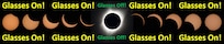 This composite image of eleven pictures shows the progression of a total solar eclipse over Madras, Ore., Aug. 21, 2017. Glasses must be worn as indicated during the different stages, or viewers risk permanent eye damage. Only during totality can glasses come off.