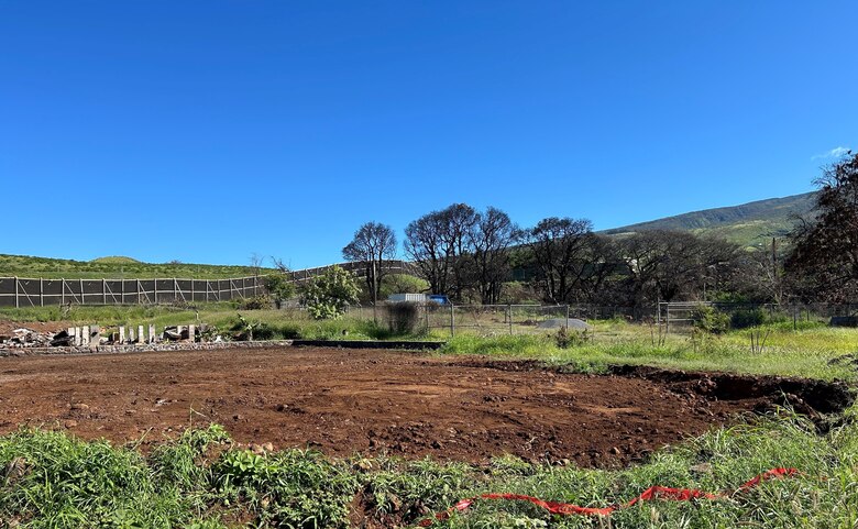 One of the 500 properties in Maui which the U.S. Army Corps of Engineers cleared of wildfire debris by April 2. There were approximately 1,600 properties impacted by the wildfires Aug. 8, 2023. Once a property is cleared of debris, USACE staff will then test the soil to ensure it is safe. Once safe and erosion control installed, USACE staff notify County of Maui that the property is complete and ready to begin the rebuilding process.



(Photo by John Daves)