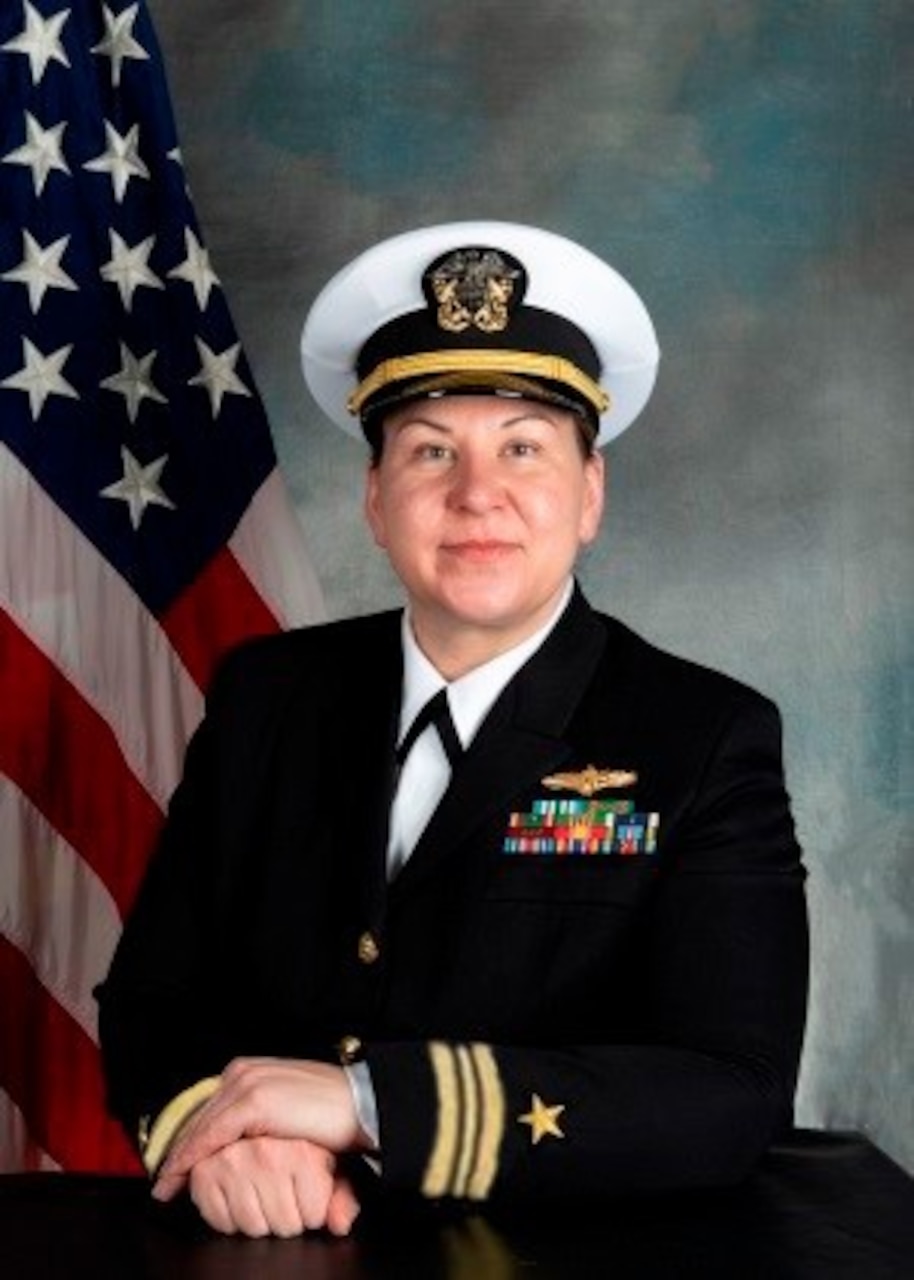 Lt. Cmdr. Colleen M. Johnson, Officer in Charge, Naval Computer and Telecommunications Area Master Station Atlantic Detachment (NCTAMS LANT Det) Rota, Spain