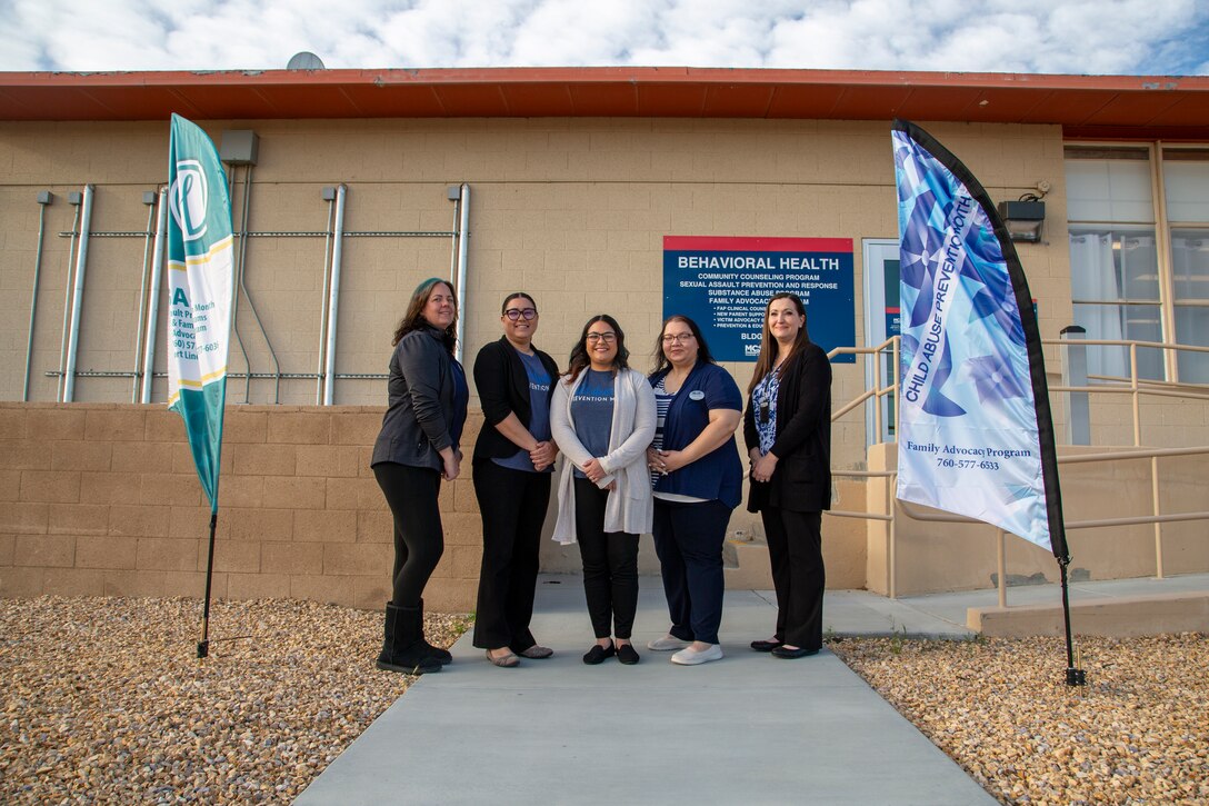 Show your support of Child Abuse Prevention Month by wearing blue on Thursdays for all of April and be featured as the Department of the Week!  

COMMSTRAT will be coming around to take group photos sporting their blue each Thursday.

Thank you to MCCS Barstow MCCS Barstow Behavioral Health for their participation and continued efforts in promoting awareness throughout Marine Corps Logistics Base (MCLB)  - Barstow!