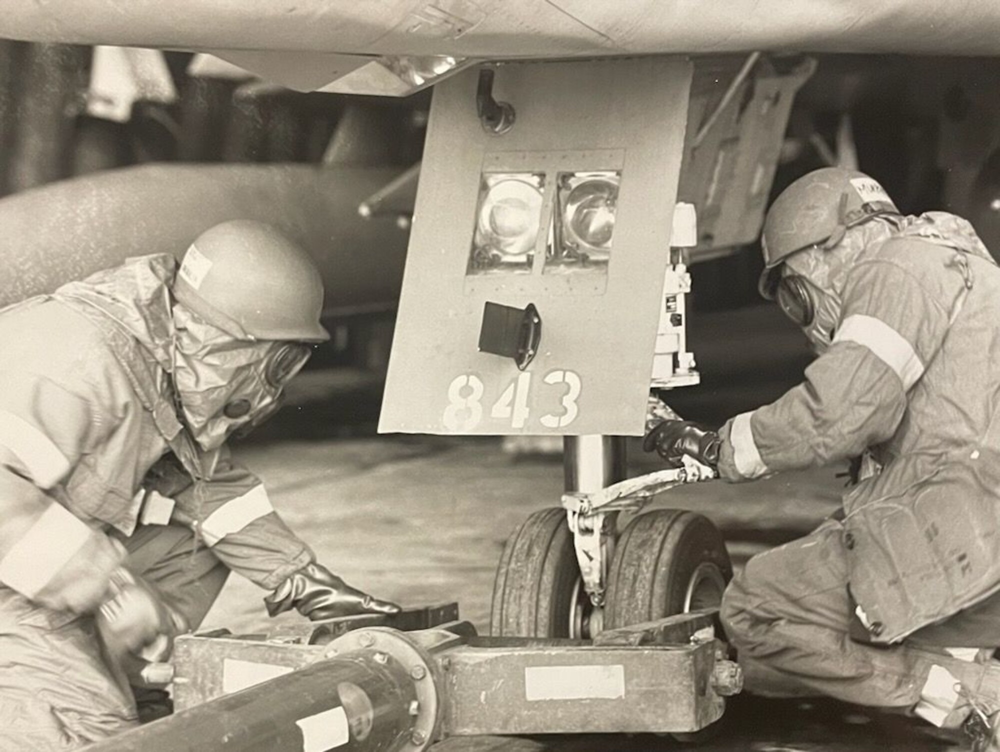 A photo provided to the 117th Air Refueling Wing Public Affairs Office by the 117 ARW Historical Committee on February 7, 2024, at Sumpter Smith Joint National Guard Base, Birmingham, Alabama. The original date taken is unknown. (U.S. Air Force Courtesy Photo)