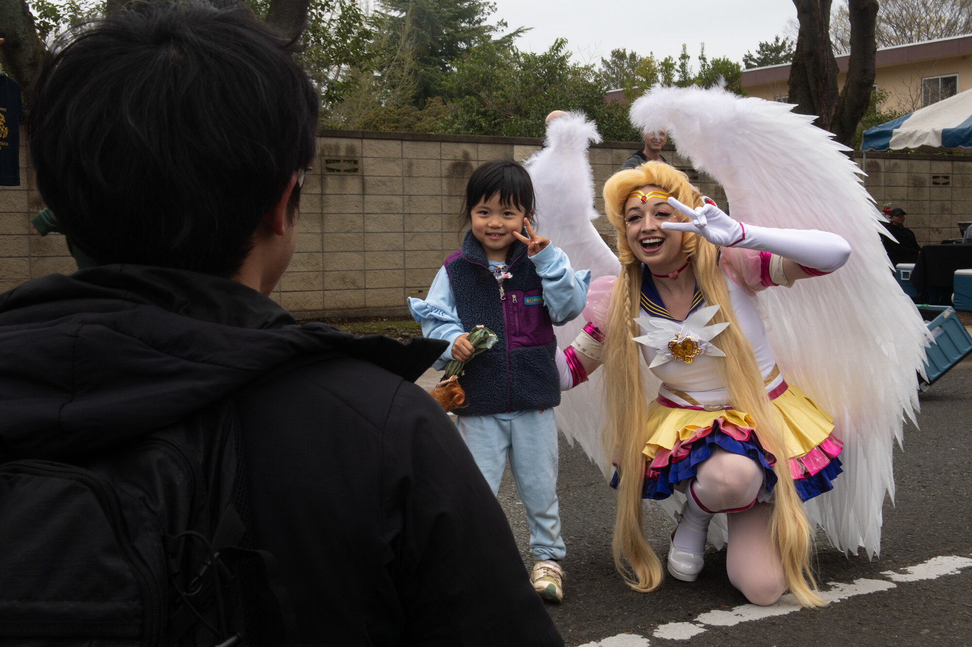 Japanese and Yokota Air Base community members gather for a spring festival.