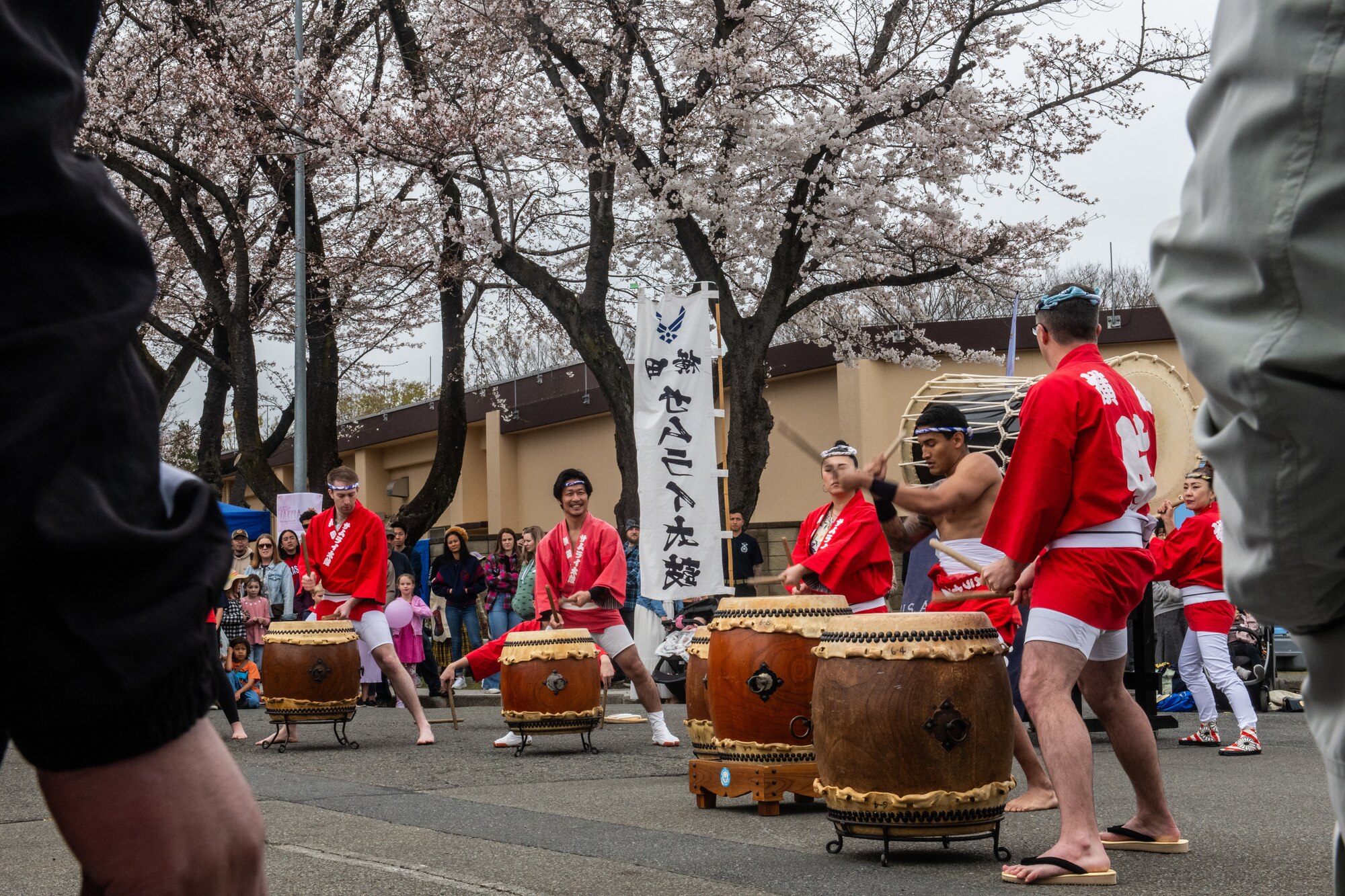 Japanese and Yokota Air Base community members gather for a spring festival.