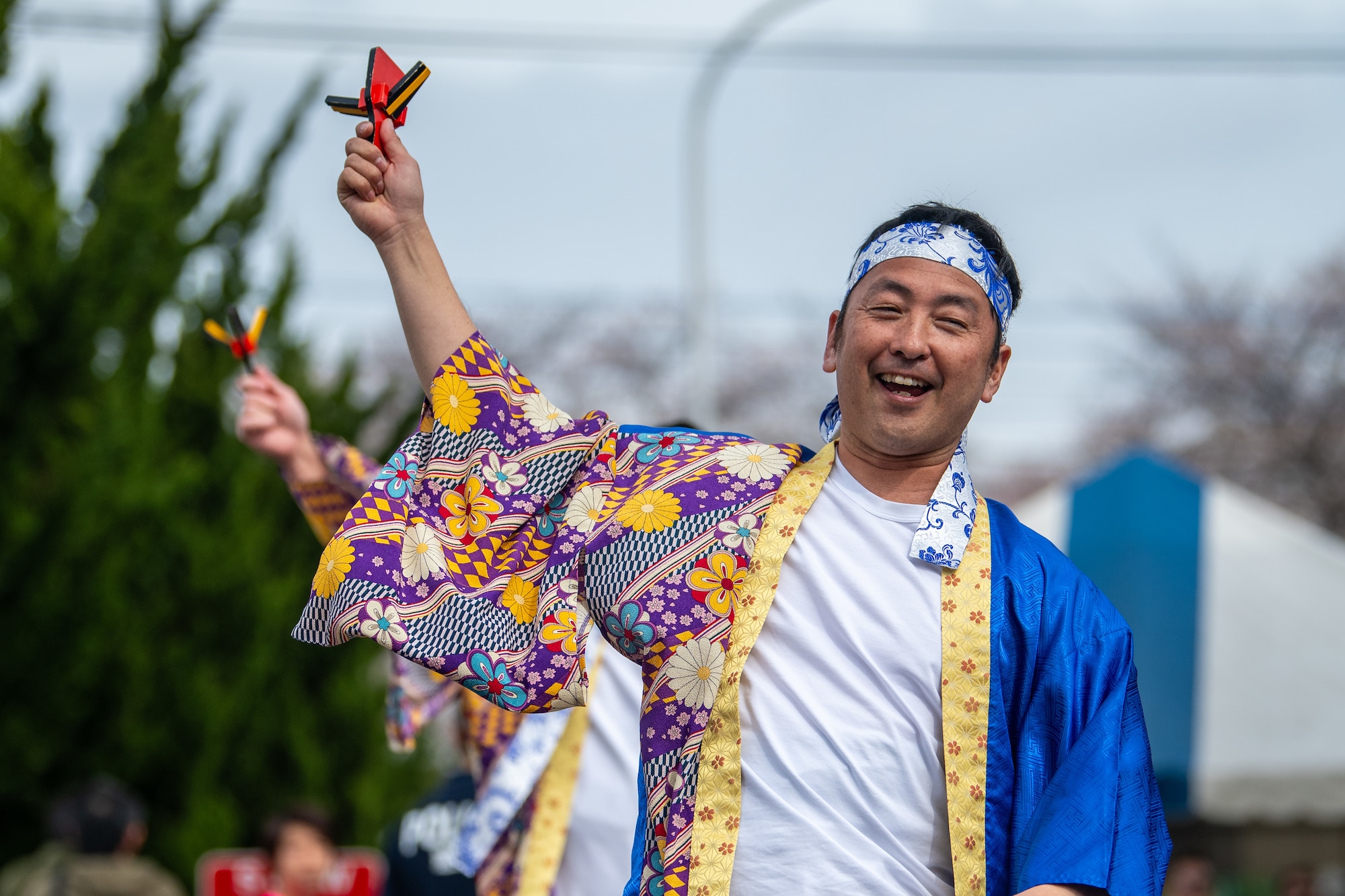 Japanese and Yokota Air Base community members gather for a spring festival.
