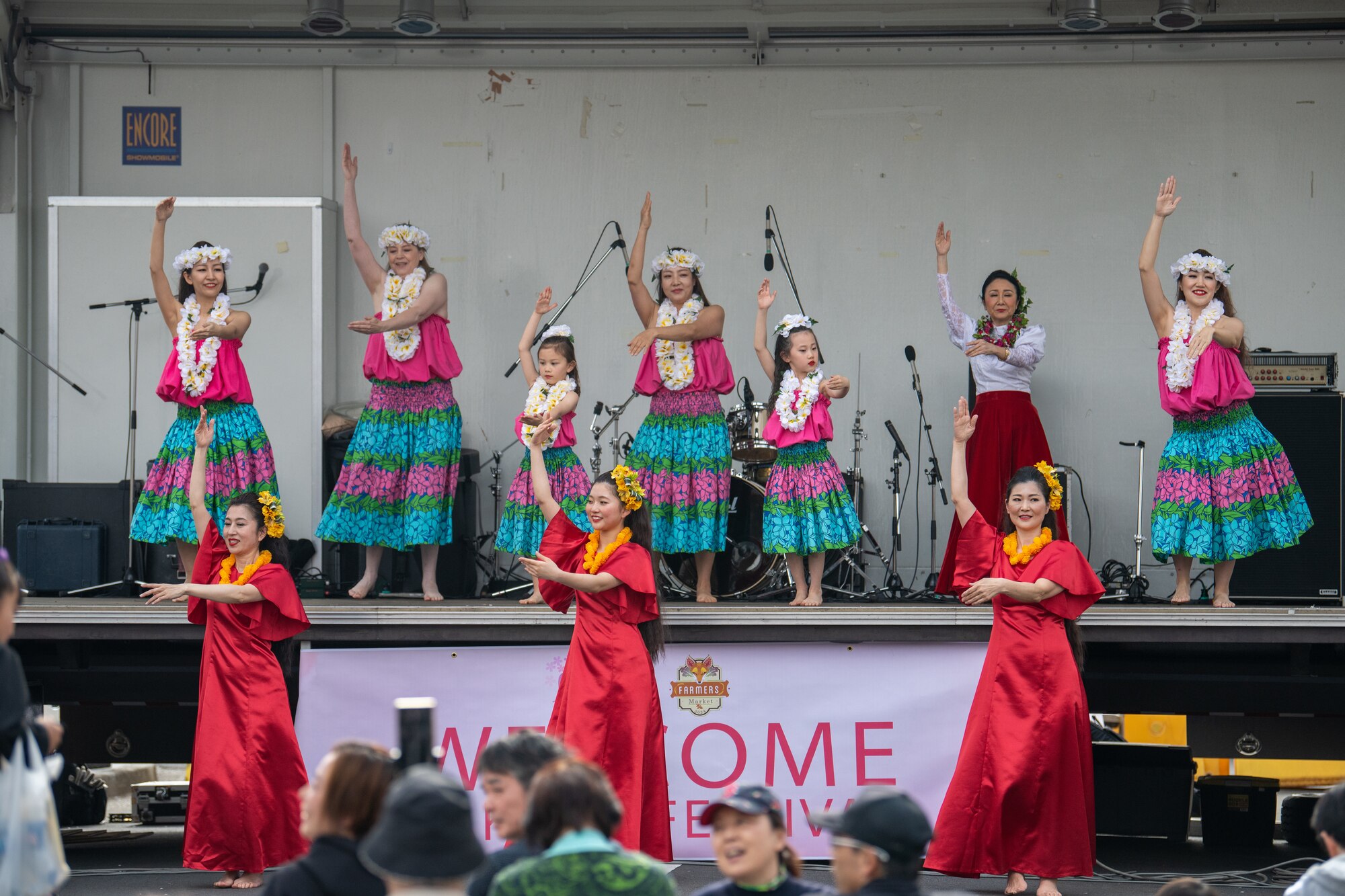 Japanese and Yokota Air Base community members gather for a spring festival.