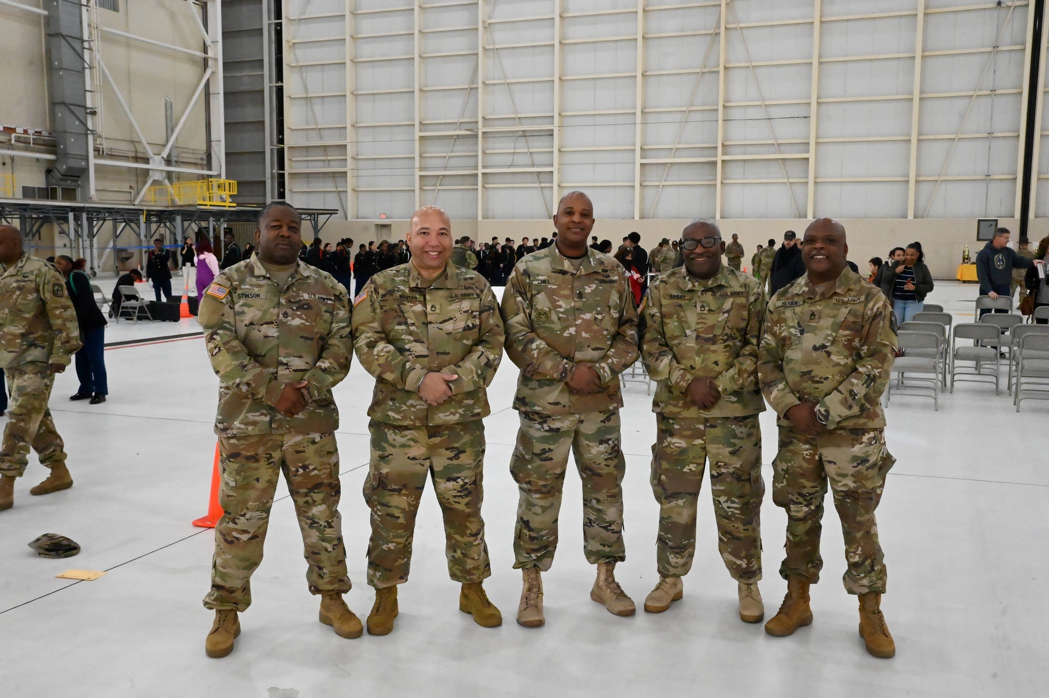 Fifteen schools in the Memphis-Shelby County School Junior ROTC participate in a drill competition held at the 164th Airlift Wing in Memphis, Tennessee Feb. 17, 2024. This was the 22nd competition for the MSCS Junior ROTC and the first time that the 164th AW was involved in it. (U.S. Air National Guard photos by Staff Sgt. Kendall Walker)