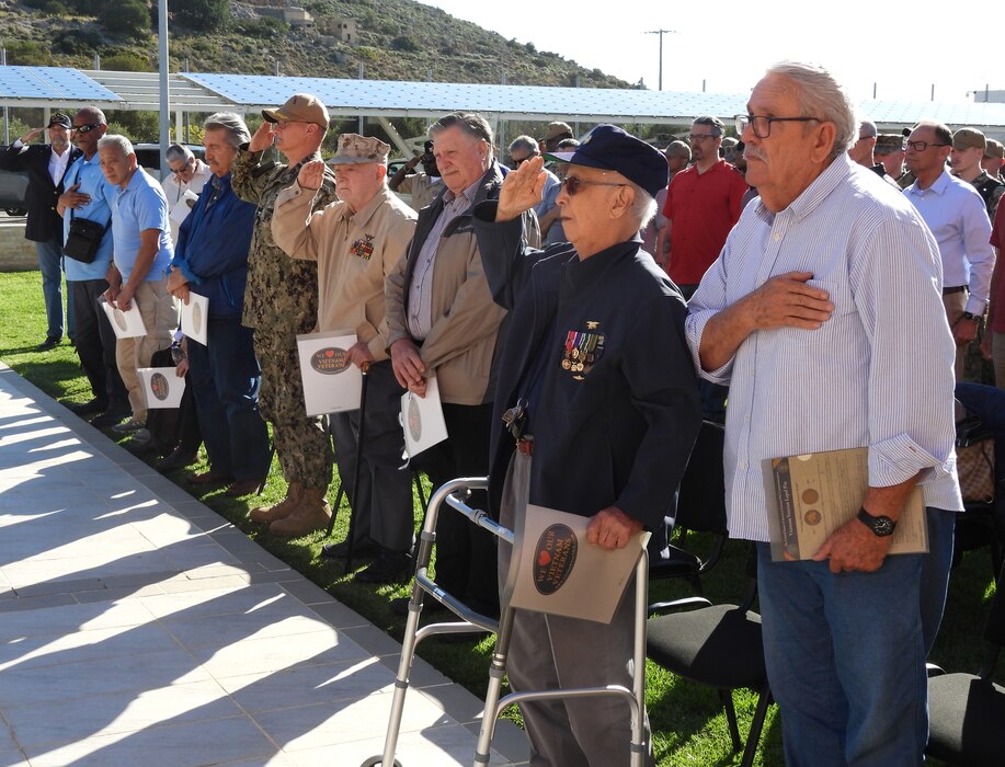 Naval Support Activity Souda Bay held a ceremony on April 5, 2024, to commemorate National Vietnam War Veterans Day, which is officially observed each year on March 29.