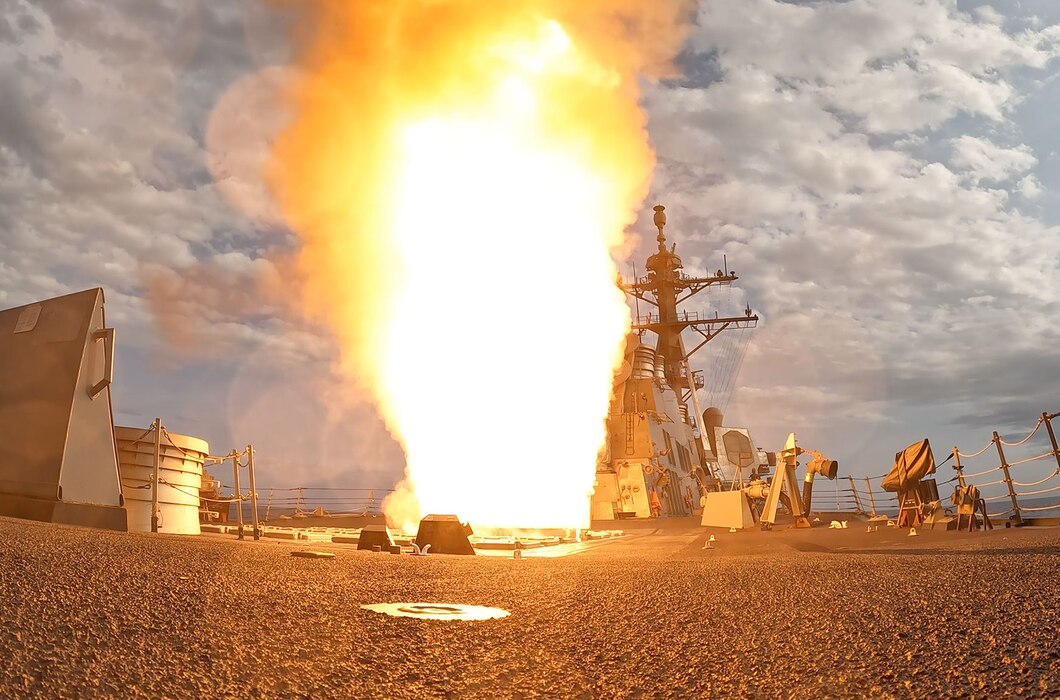 USS Howard (DDG 83) conducts a live-fire exercise in the Philippine Sea.