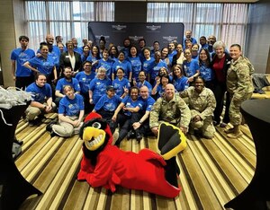 group photo of Scott AFB lodging team