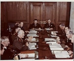 The Combined Chiefs of Staff meet in October 1943. (Courtesy of the National Archives)