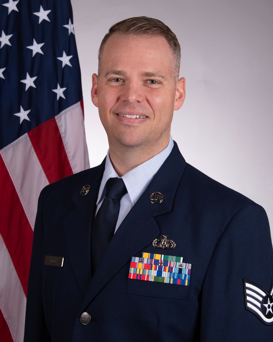 Staff Sgt. Jeriad Wood Service Dress Photo