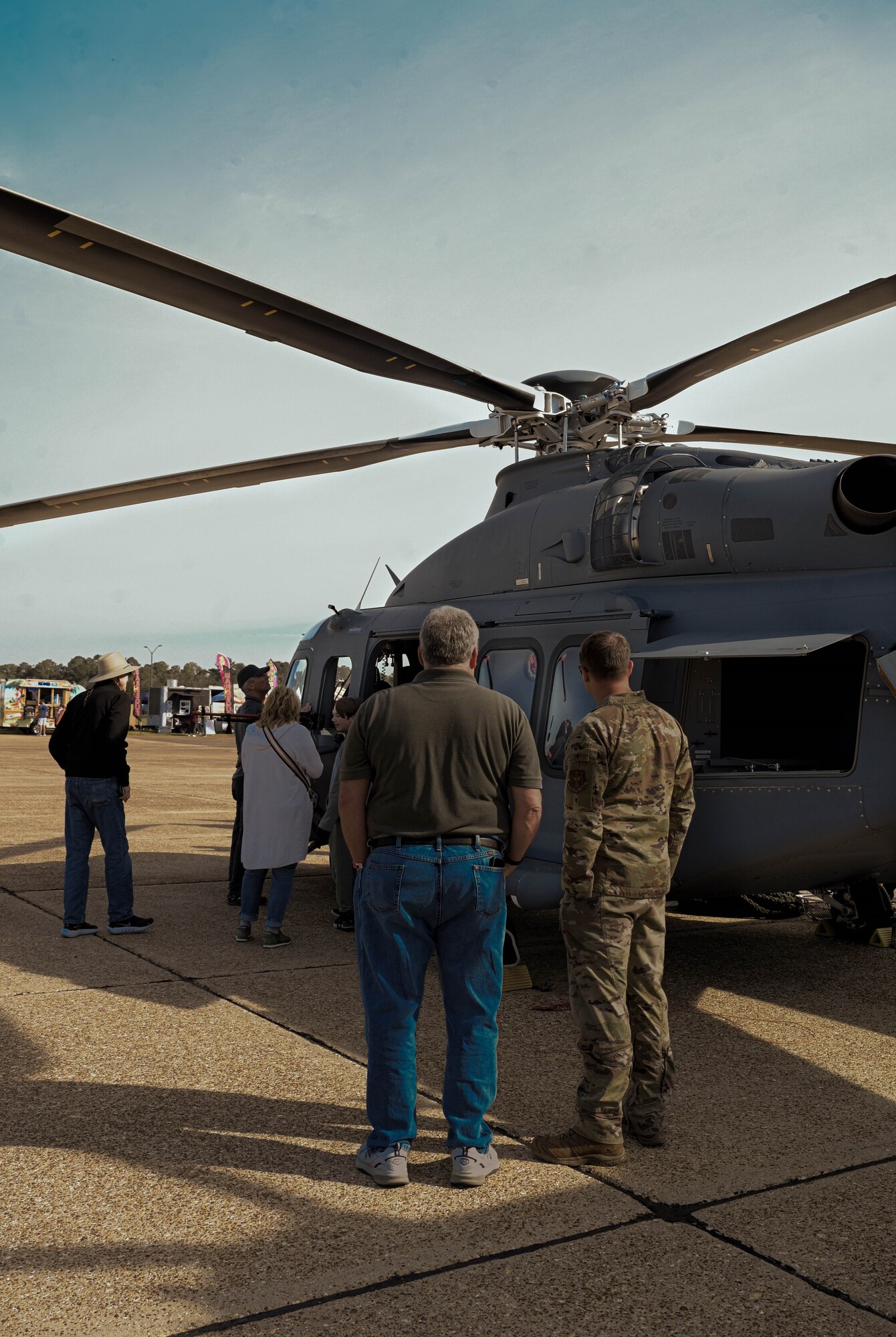 people at an airshow