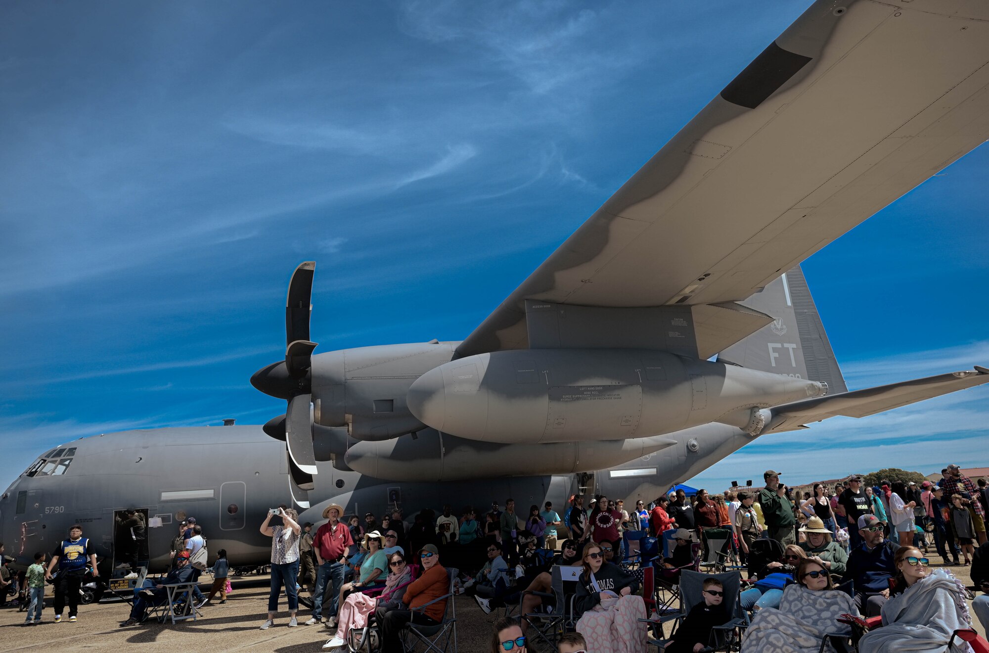 people at an air show