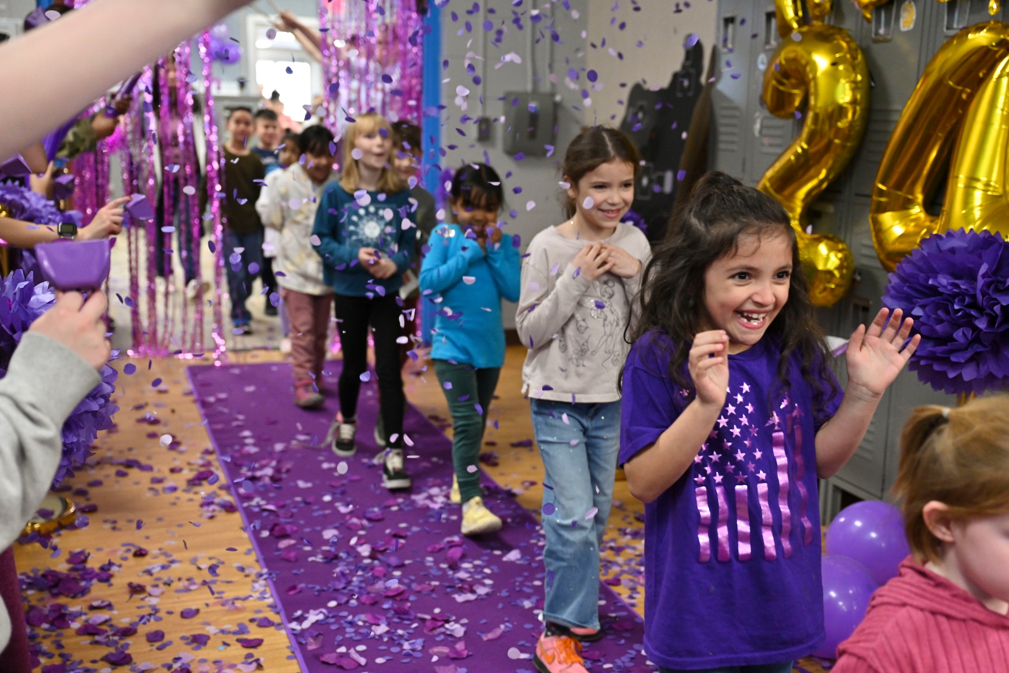 Team Ellsworth rolls out purple carpet for Month of the Military Child