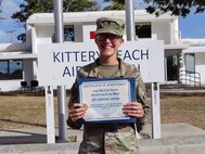 Spc. Brooke Jader is recognized as the motivator of the week!