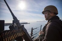 After a safe Suez Canal transit, the Arleigh Burke-class guided-missile destroyer USS Carney (DDG 64) transited the Straits of Messina and arrived in Palermo, Italy, for a regularly scheduled port visit, April 9, 2024.