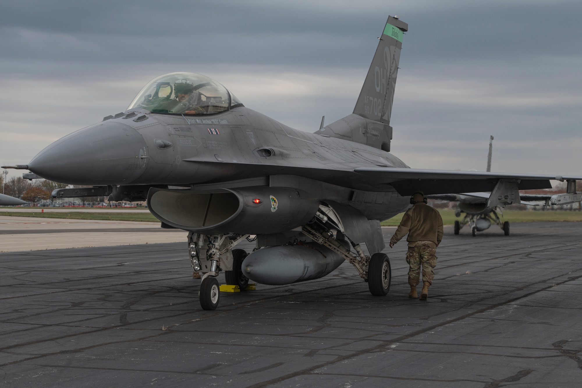 Airmen from the Ohio Air National Guard’s 180th Fighter Wing conducted an Agile Combat Employment exercise at the 122nd Fighter Wing, Indiana Air National Guard Base in Fort Wayne, Indiana, Nov. 6 and 7, 2023.