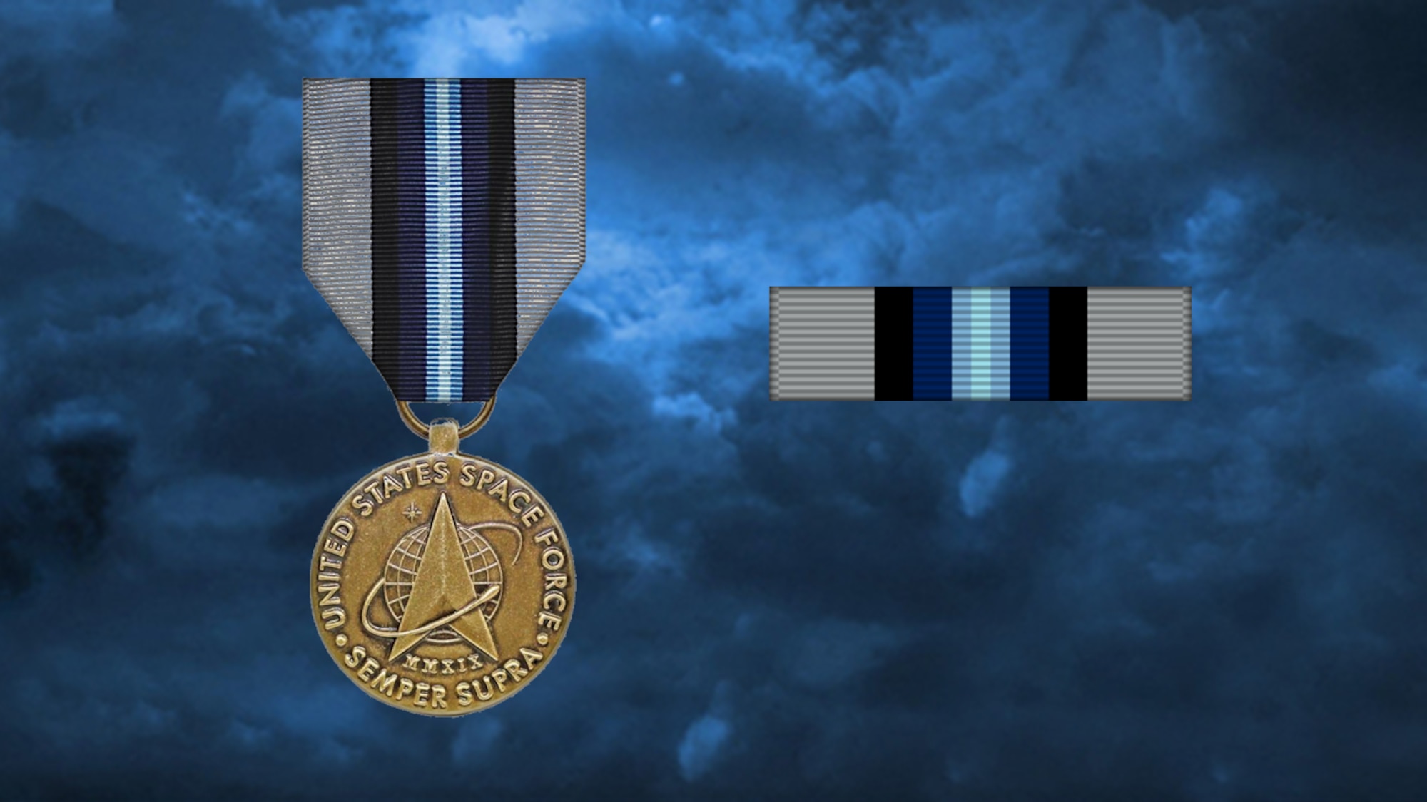 Image of the U.S. Space Force Good Conduct Medal and Ribbon