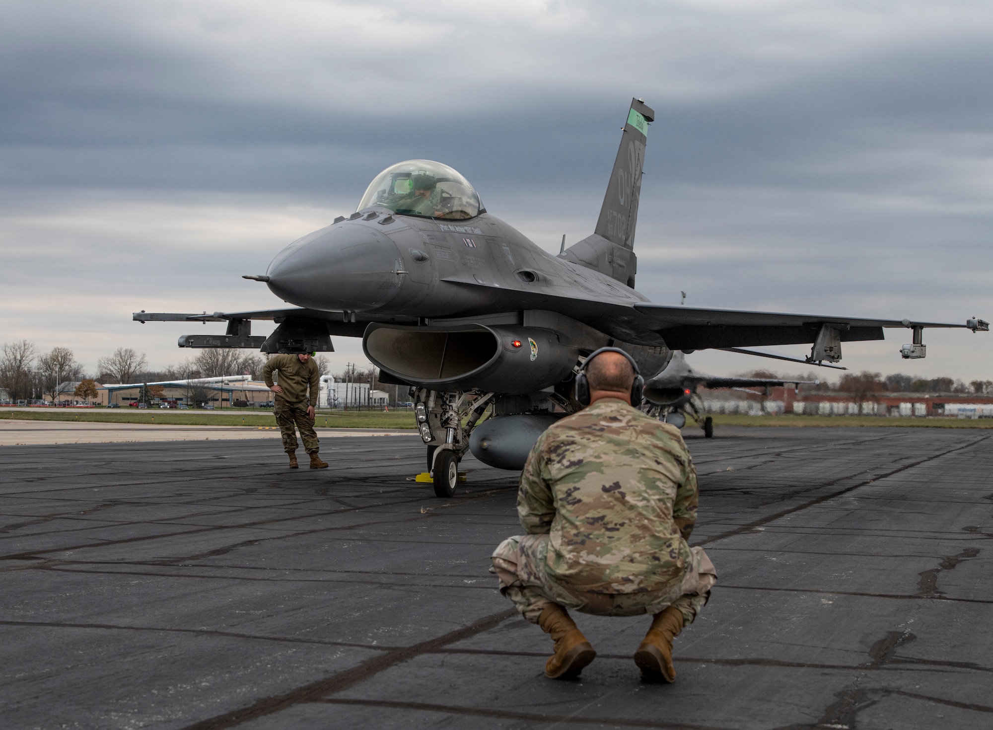 Airmen from the Ohio Air National Guard’s 180th Fighter Wing conducted an Agile Combat Employment exercise at the 122nd Fighter Wing, Indiana Air National Guard Base in Fort Wayne, Indiana, Nov. 6 and 7, 2023.