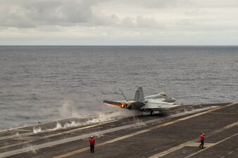 VFA-211 launches from USS Theodore Roosevelt (CVN 71).