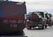 Fuel trucks assigned to the 5th Logistics Readiness Squadron arrive on the flightline during Prairie Vigilance 24-3 at Minot Air Force Base, North Dakota, April 8, 2024. Exercises such as Prairie Vigilance ensure Airmen stay proficient in a variety of key operational skills. (U.S. Air Force photo by Airman 1st Class Kyle Wilson)