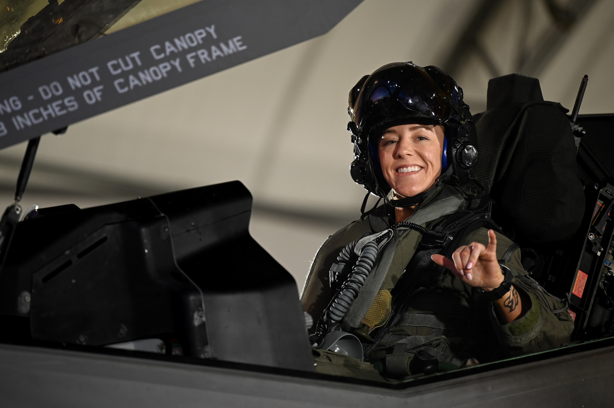 As an instructor pilot, Schol guides students through the F-35 syllabus preparing them for their next operational assignment. (U.S. Air Force photo by Airman 1st Class Abigail Duell)