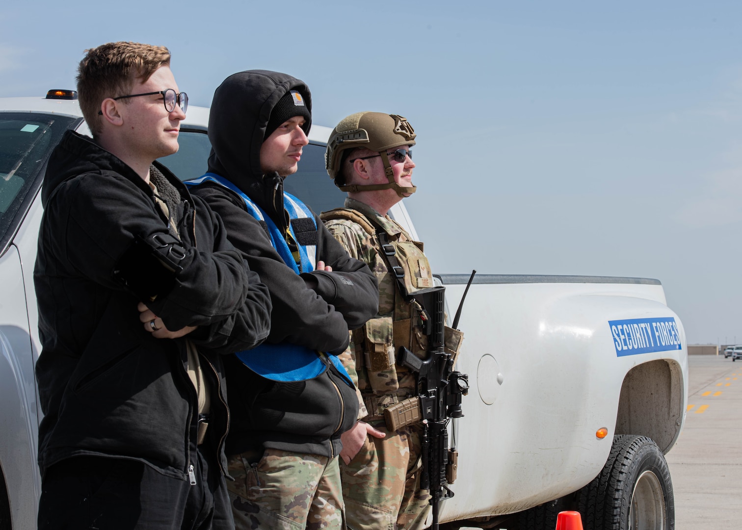 Team Minot Airmen observe operations during Prairie Vigilance 24-3 at Minot Air Force Base, North Dakota, April 6, 2024. Airmen are the Air Force’s greatest and most lethal weapons systems. (U.S. Air Force photo by Airman 1st Class Kyle Wilson)