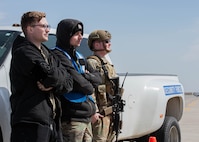 Team Minot Airmen observe operations during Prairie Vigilance 24-3 at Minot Air Force Base, North Dakota, April 6, 2024. Airmen are the Air Force’s greatest and most lethal weapons systems. (U.S. Air Force photo by Airman 1st Class Kyle Wilson)