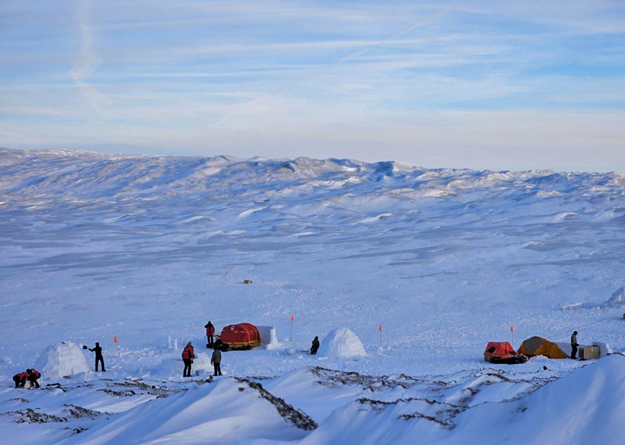 Photo of a training area in Kangerlussuaq, Greenland.