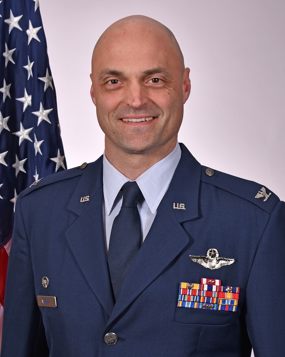 Maryland Air National Guard Col. David Wright, 175th Wing deputy commander portrait.