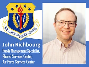 Photo of Richbourg with AFSVC shield