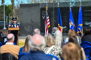 Special Agent Rene Georges Pichard, a longtime liaison between the United States and France, was honored during a Hall of Fame Recognition Ceremony at the Air Force Memorial April 8, 2024.