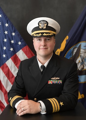 Official studio photo of Cmdr. David S. Pagan, Executive Officer, USS New York (LPD 21)
