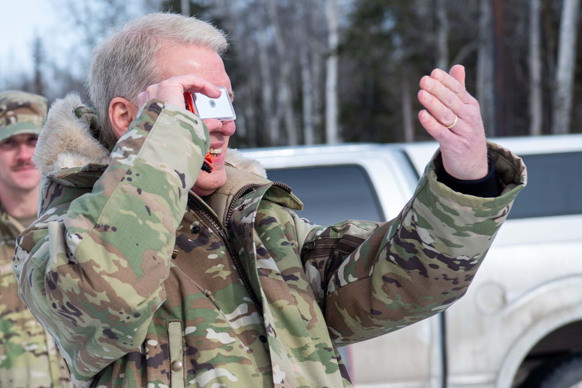 Mr. Beshar visited multiple units and facilities across JBER and spoke with base leadership to better understand what it takes for the military to maintain operational readiness in Alaska and the Arctic.