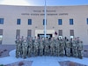 U.S. Army Reserve Warrant Officers from across the three Army Reserve Medical Commands stand for a group photo at the George W. Dunaway Army Reserve Center in Sloan, Nev. on Mar. 7-10, 2024. The warrant officers networked, shared best practices and to learned topics that included the New TMC Doctrine, LSCO considerations and discussions on how warrant officers integrate into the medical formations. (Courtesy Photo)