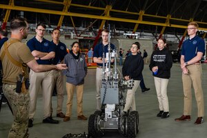 Airman speaks to cadets