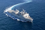 The U.S. Navy accepted delivery of the future San Antonio-class amphibious transport dock USS Richard M. McCool Jr. (LPD 29) from HII’s Ingalls Shipbuilding April 11.