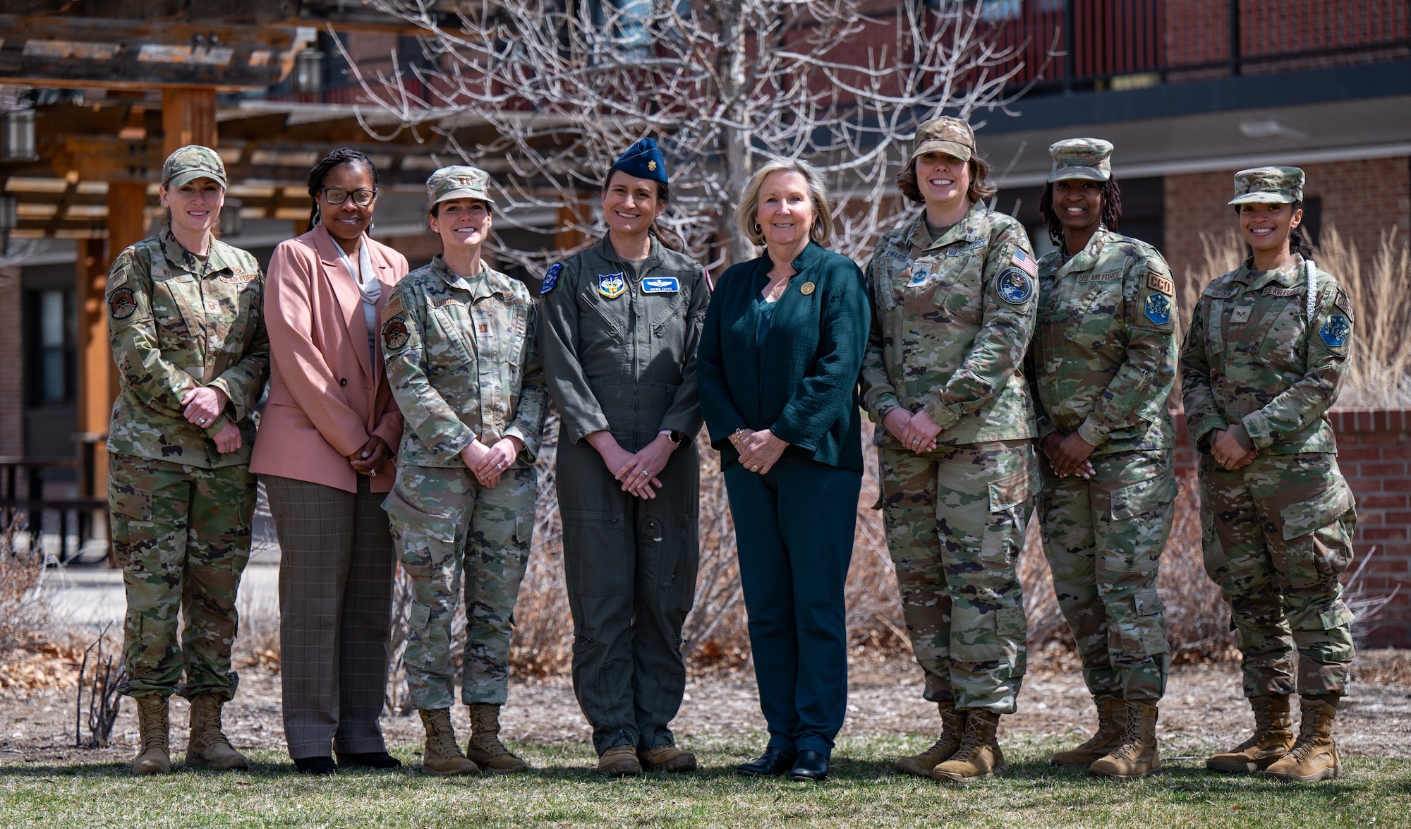The Defense Advisory Committee on Women in the Services, visited Peterson Space Force Base April 8, and April 9, 2024, to speak with service members and gather data about their experiences in the armed forces.