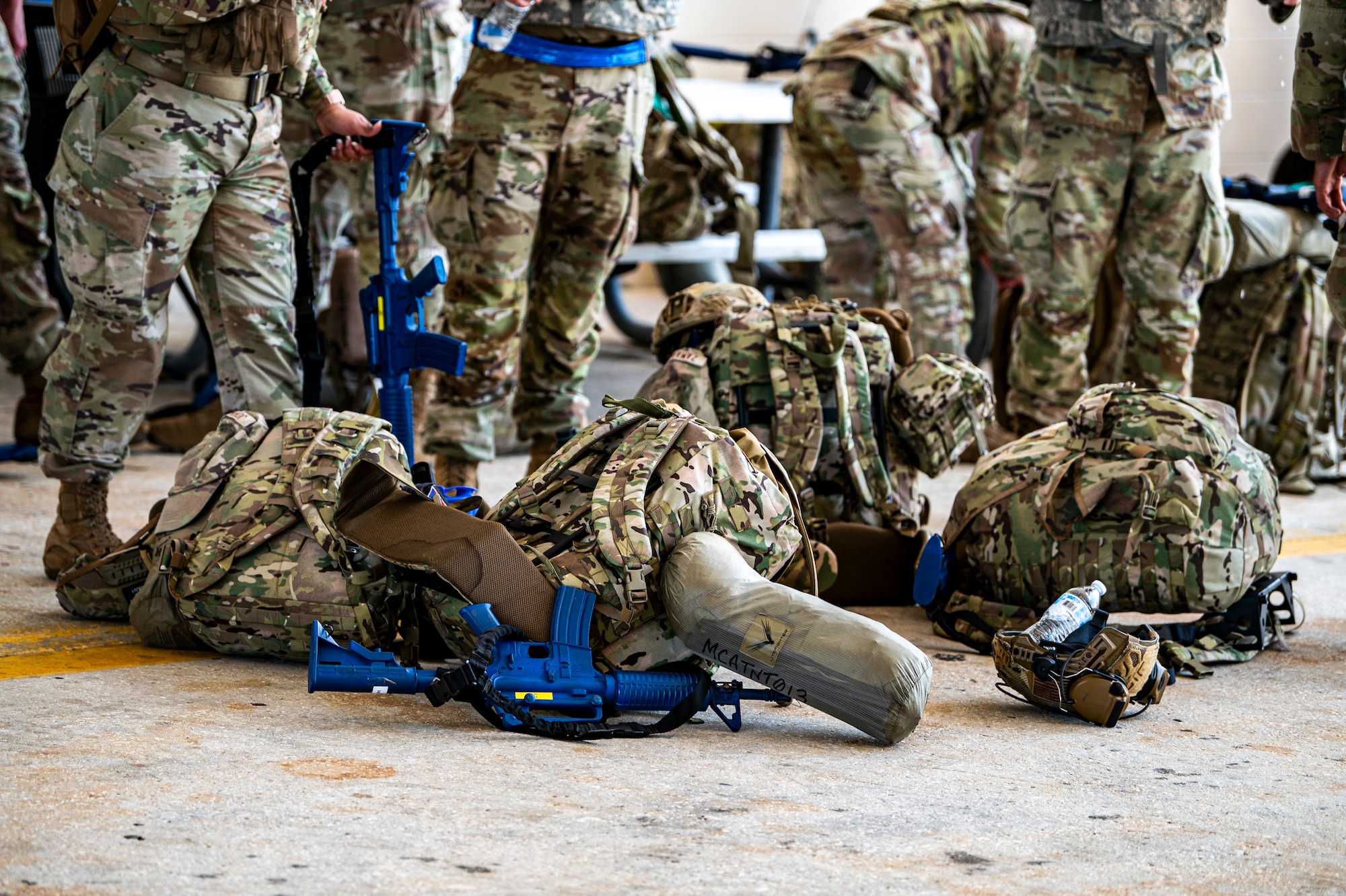 U.S. Air Force Airmen assigned to the 23rd Wing prepare to deploy to a contingency location for Exercise Ready Tiger 24-1 at Avon Park Air Force Range, Florida, April 10, 2024. Small teams forward deployed for 72 hours to provide support and refuel incoming jets. Ready Tiger 24-1 is a readiness exercise demonstrating the 23rd Wing’s ability to plan, prepare and execute operations and maintenance to project air power in contested and dispersed locations, defending the United States’ interests and allies. (U.S. Air Force photo by Airman 1st Class Leonid Soubbotine)