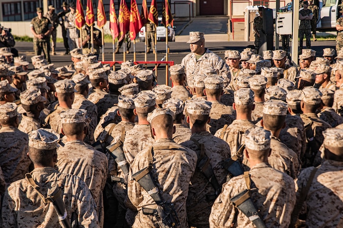 Alpha Company EGA Ceremony