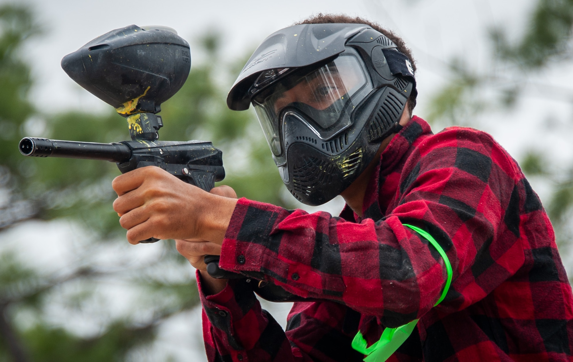 Airmen build resilience with paintball