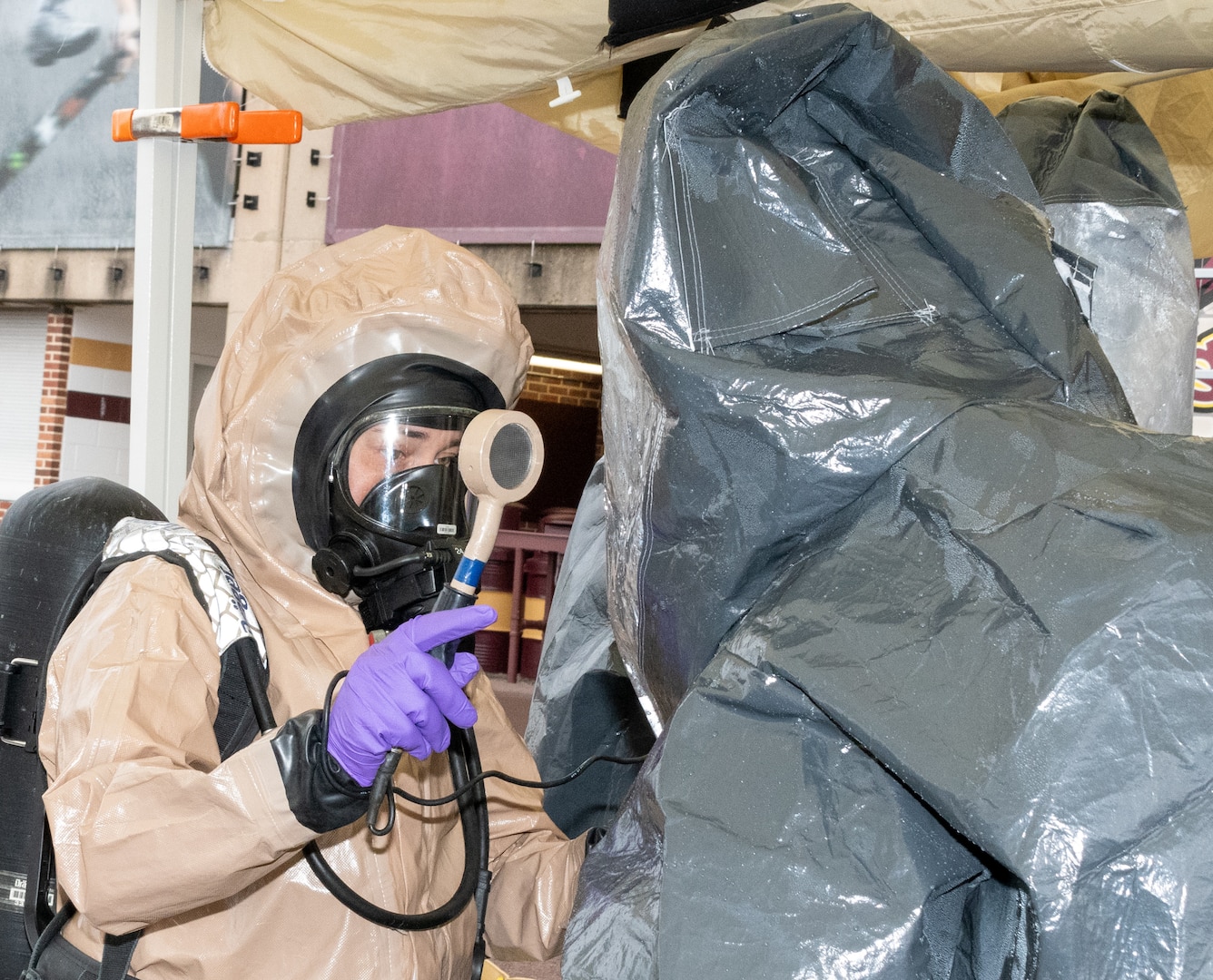 Members of the Pennsylvania National Guard’s 3rd Weapons of Mass Destruction Civil Support Team conducted a training proficiency exercise April 11, 2024, at Bloomsburg University in Bloomsburg, Pennsylvania. The team was evaluated by a U.S. Army North team.