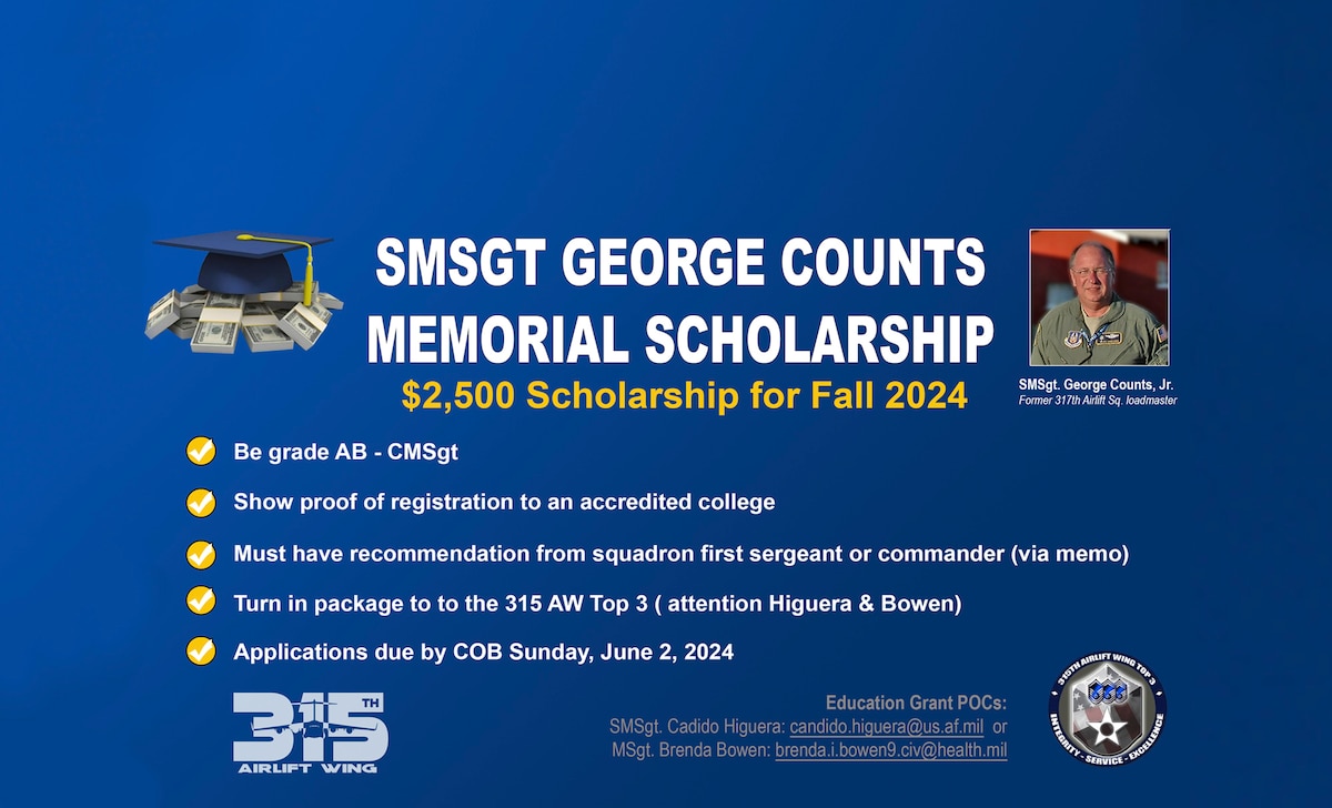 SMSgt George Counts Memorial Scholarship
