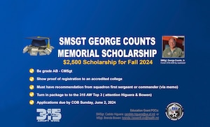 SMSgt George Counts Memorial Scholarship