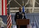 U.S. Air Force Col. Todd E. Randolph, 316th Wing and installation commander, gives the opening remarks at the third annual Joint Base Andrews State of the Base Address, April 10, 2024. JBA and local leadership spoke about accomplishments over the last year. (U.S. Air Force photo by Senior Airman Matthew-John Braman)